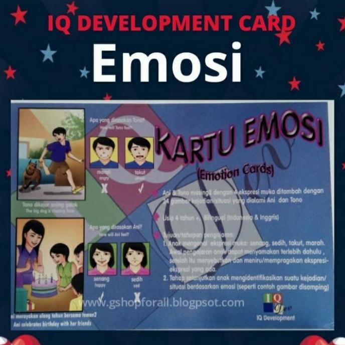 Promo Kartu Emosi Terapi Wicara/Iq Dev/Perilaku Autis