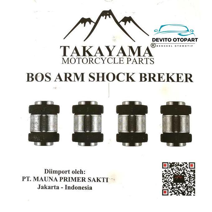 Takayama Bosh Arm Shock Breaker Bos Arm Shockbreker Yamaha Vixion (1 Set = 16 Pcs) (3C1) Part Murah