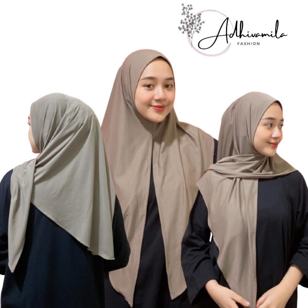Hijab Motif - Hijab Segitiga Instan Jersey|| Segitiga Instan Jersey|| Jilbab Segitiga Instan Jersey