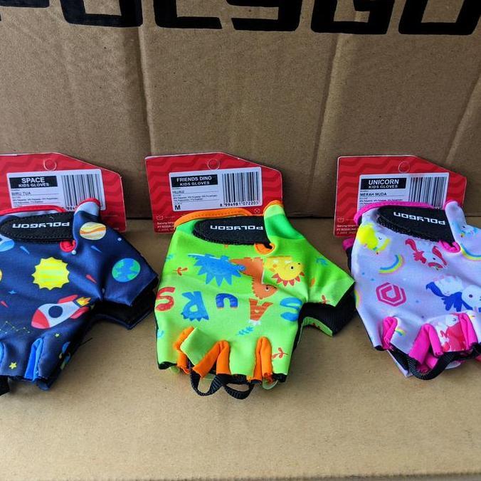 SARUNG TANGAN SEPEDA ANAK - GLOVES KIDS SEPEDA POLYGON XZONE