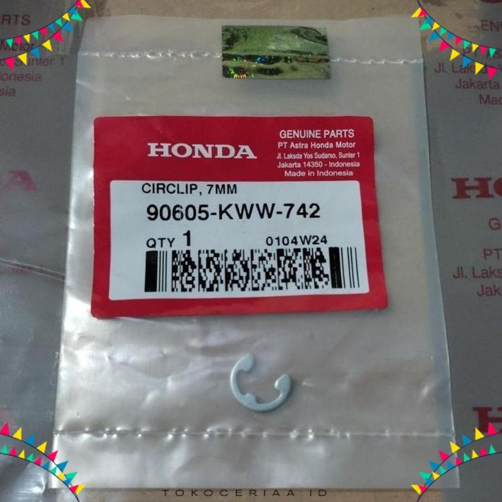 Diskon Klip Kampas Ganda Vario Pcx Adv Circlip 7Mm Original Ahm 90605-Kww-742
