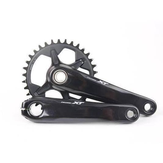SHIMANO XT FC-M8100 Crankset 1x12 Speed 32T Chainring 170mm Crank Arm Sepeda MTB