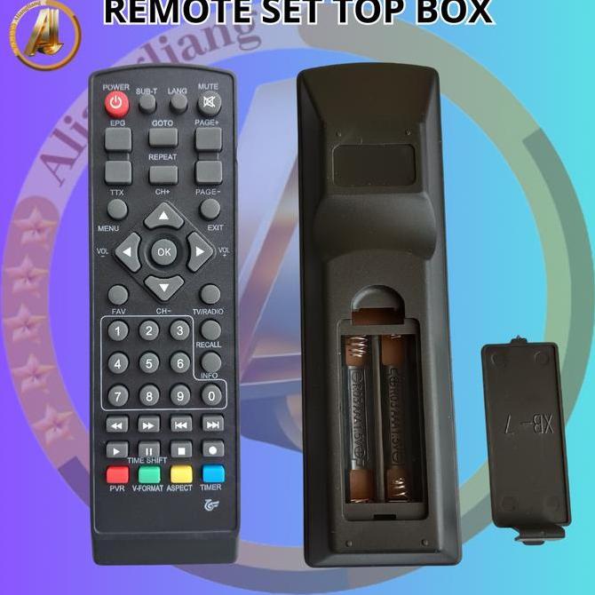 Remot Remote Set Top Box STB Dvb T2 Universal Lubby Matrix Visio Advance Vision Paragon Hinomaru Eve