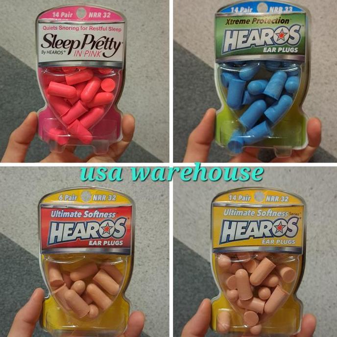 Hearos Ear Plugs Xtreme Protection Sleep Pretty NRR 32 NRR 33