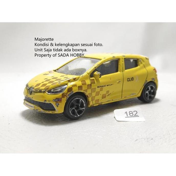 DIECAST MAJORETTE RENAULT CLIO SPORT KUNING LOOSE MINUS CADATOYS