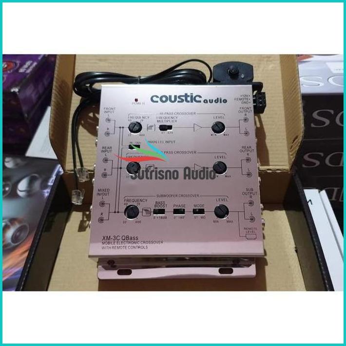 Crossover Aktif 3Way Coustic Xm3C Qbass