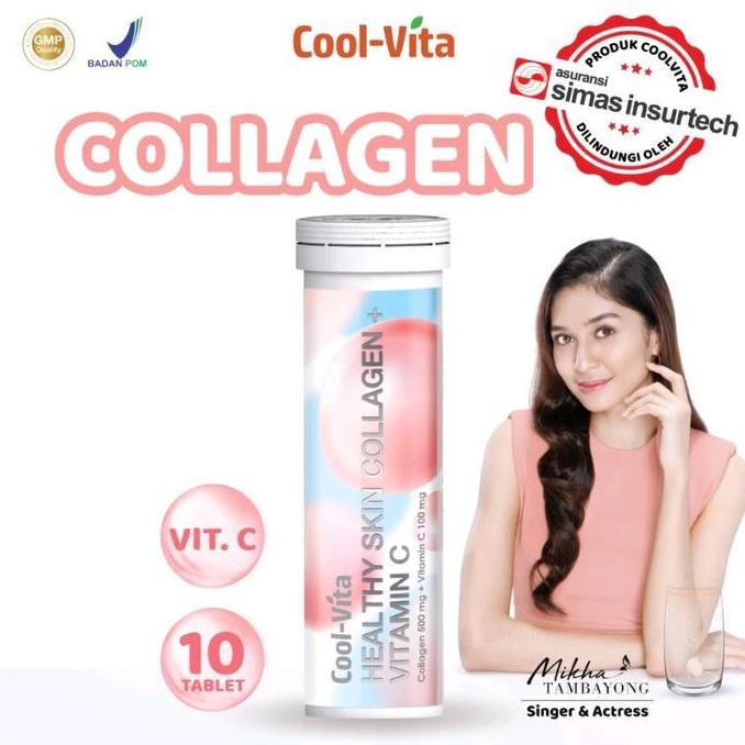 [promo dapat 2] cool-vita healthy skin collagen + vitamin c - collagen drink