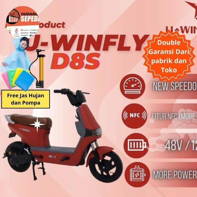 Terlaris Sepeda Motor Listrik Uwinfly D8S Dragonfly 8 S Moped Electric Df8S Df8