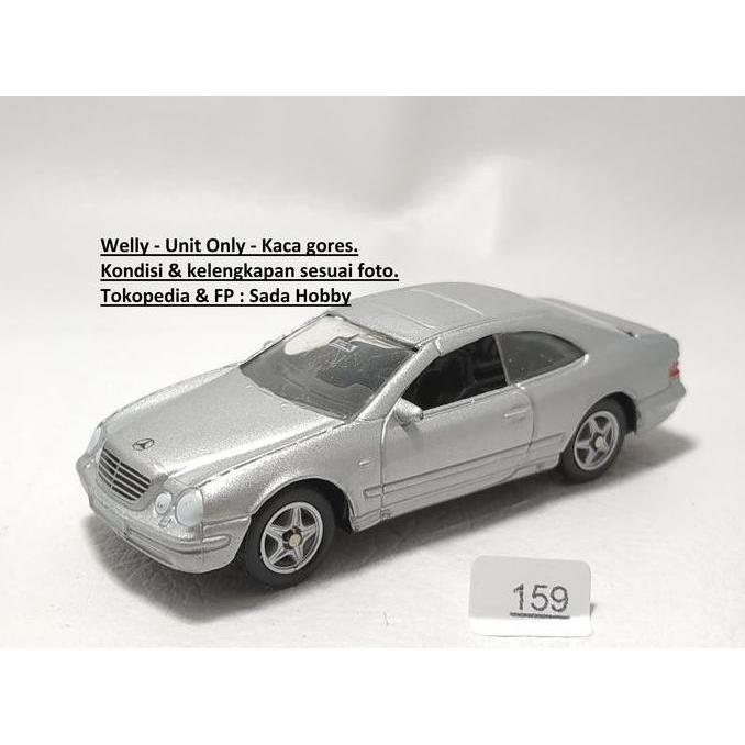DIECAST WELLY MERCEDES BENZ CLK 230 SILVER UNIT ONLY CADATOYS