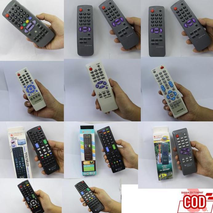 Remot Remote TV SHARP TABUNG ALEXANDER SLIM FLAT MULTI UNIVERSAL