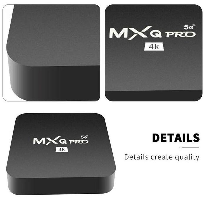 Set Top Box Android 10 Mxq Pro Kotak Tv Pemutar Hd D9 Pro Tv Internet Kabel Monitor Listrik - Komput