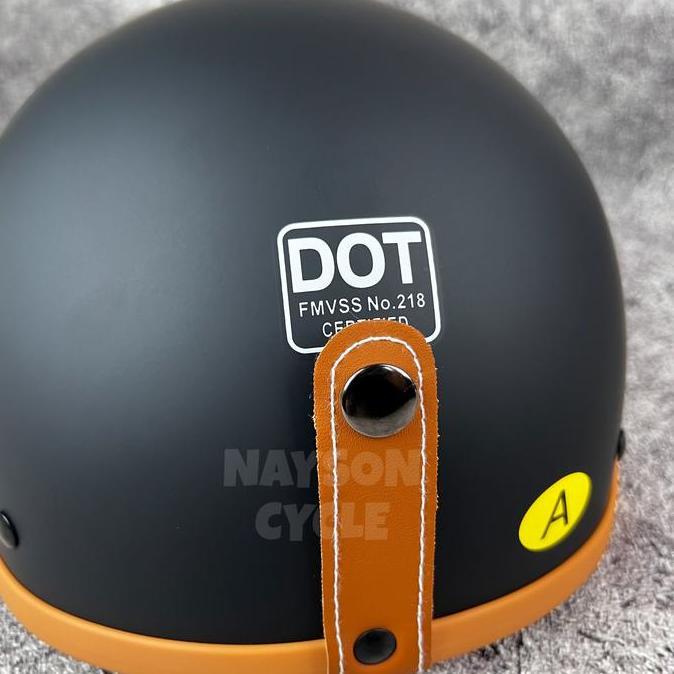Helm Vintage Half Torc Retro Klasik Moge Motor Custom Gede Harley Davidson Honda Rebel Kawasaki Vulc