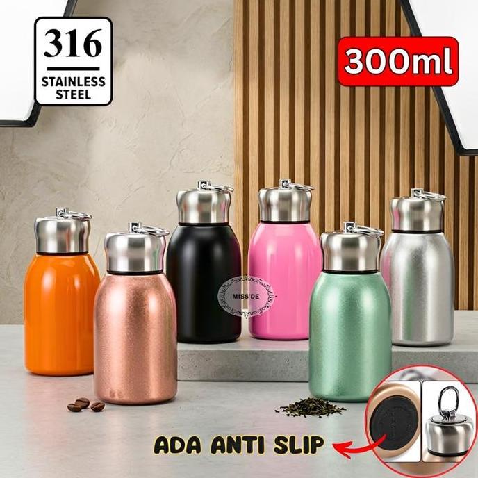 BOTOL MINUM 300ML / TUMBLER MINI STAINLESS STEEL / TUMBLER TRAVEL / BOTOL MINUM KOPI MINI