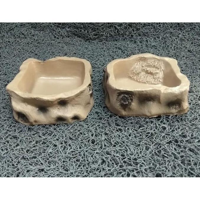 Water Dish Reptile Panana Snake Gecko BD Ular Kadal Resin NOMOY NS-83