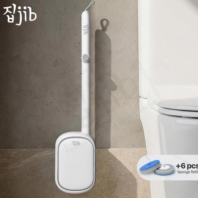JIB Click & Clean Toilet Brush / Sikat Toilet Disposable / Sikat WC Pembersih Kamar Mandi Sekali Pak