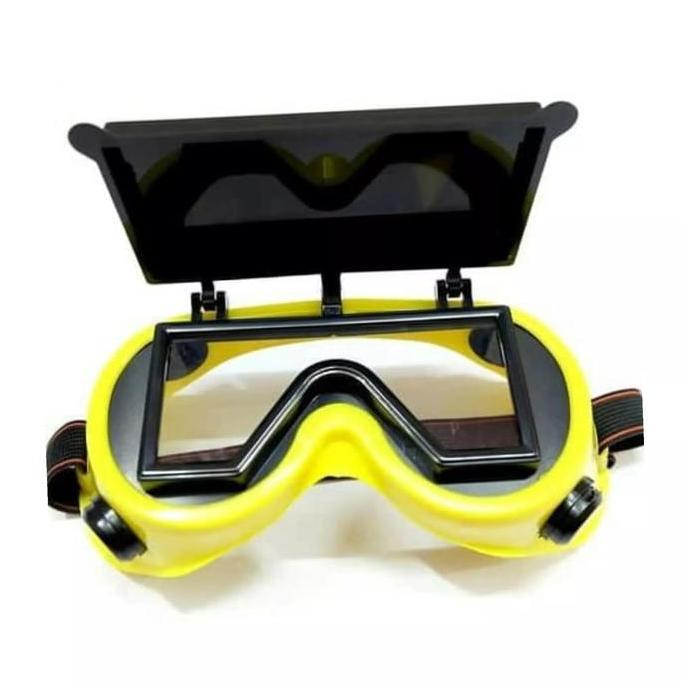 Kacamata Pengaman Las Kacamata Las Gerinda Buka Tutup Safety Welding Goggles Kacamata Buka Tutup
