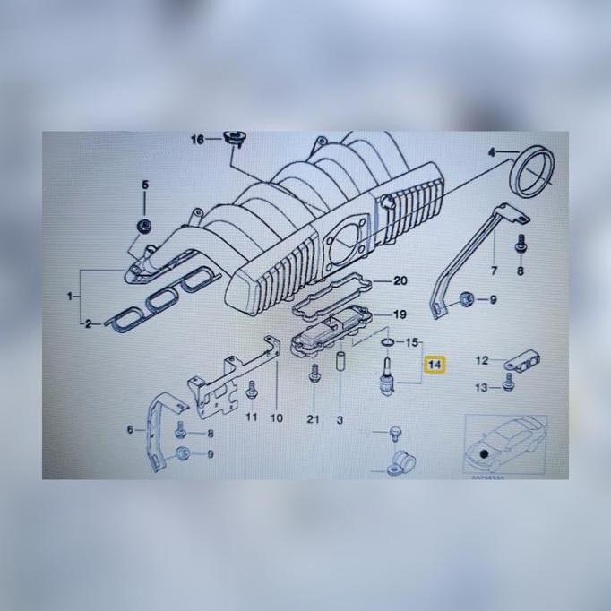 sensor intake manifol air BMW E39 M52, Z3 E36, E36 M52