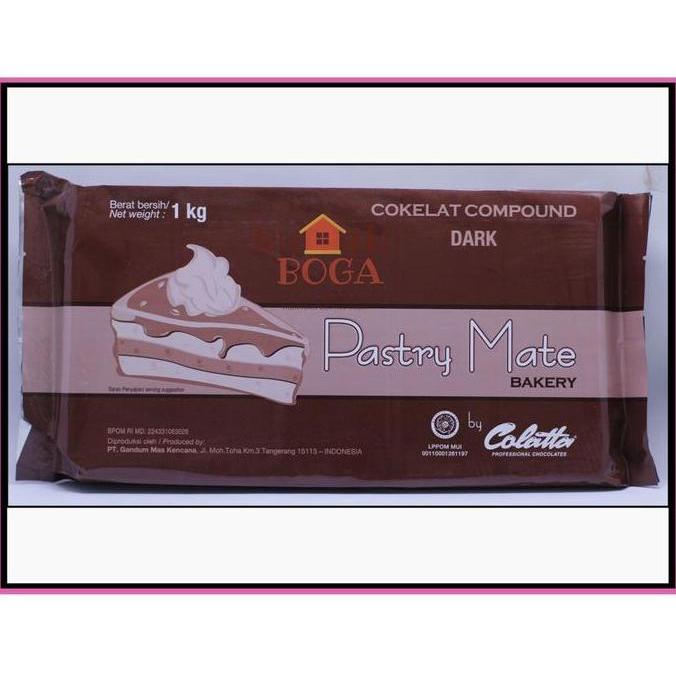 Coklat Cokelat COLATTA Collata PASTRY MATE Bakery Dark Chocolate 1kg 1 kg