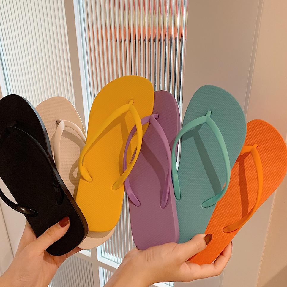 (Kodi) 20 Pcs Sandal Jepit Tali Polos Wanita Terbaru