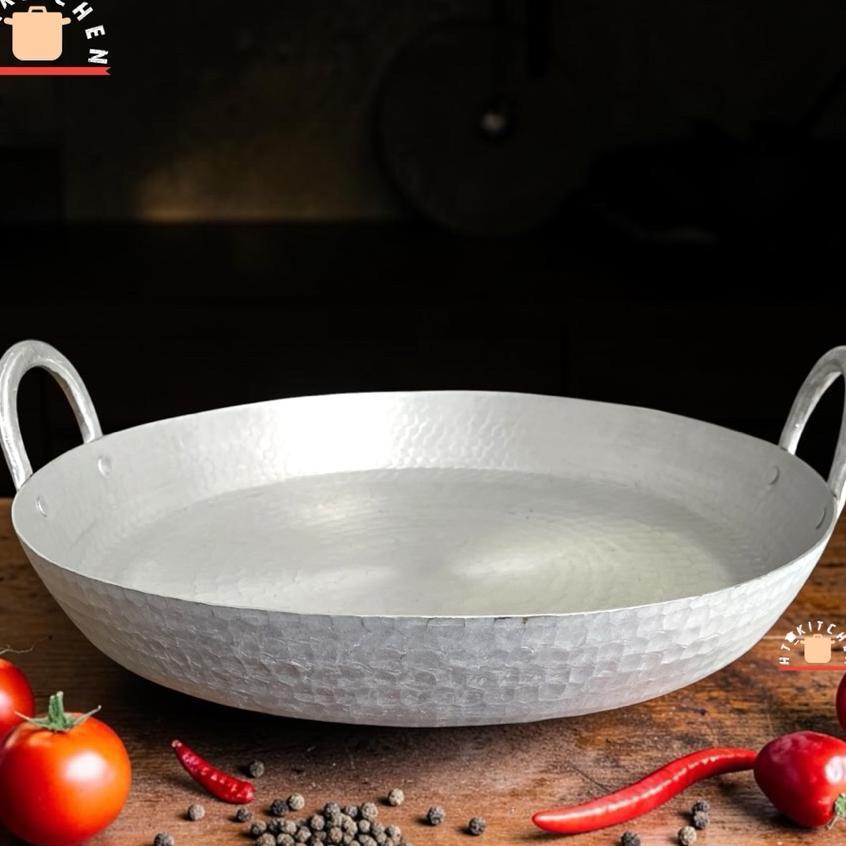 Wajan Datar / Wajan Teflon / Wajan Martabak Aluminium Diameter 45Cm Asli Garut.