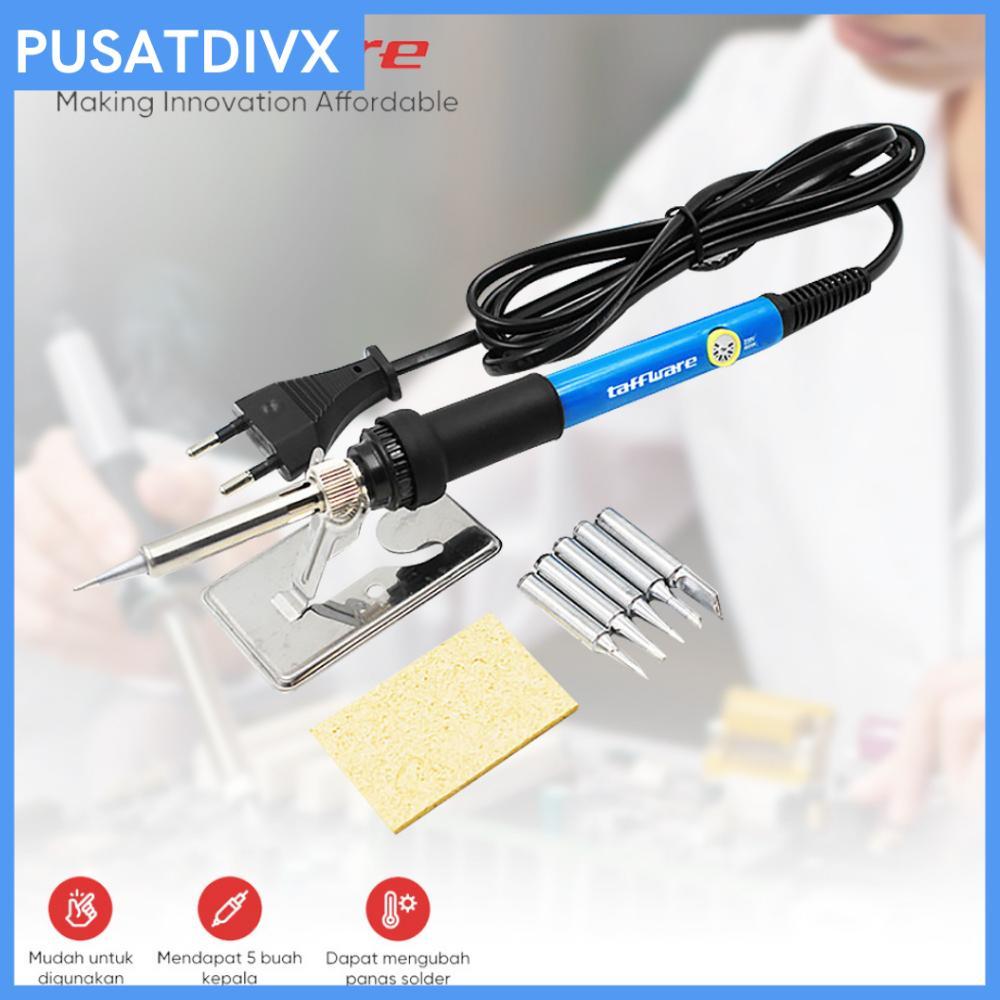 NEW SANJI TAFFWARE SOLDER IRON ADJUSTABLE FAST HEATING TEMPERATURE 60W SOLDERING CS-31 A-C [terbaik]