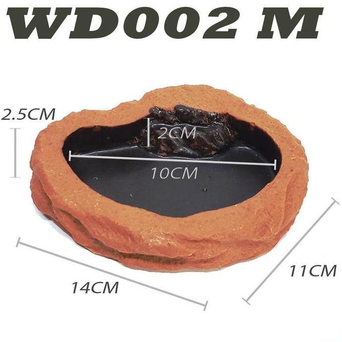 WD010 WATERDISH WATER FEEDING DISH TEMPAT MAKAN MINUM BEARDED DRAGON BD DUNNER NAGA BERJANGGUT POGON