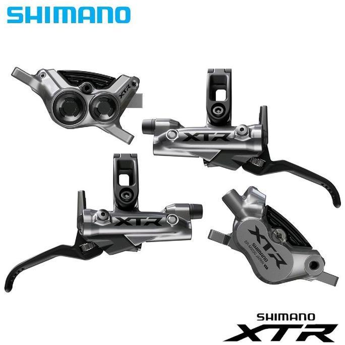 SHIMANO XTR M9220 4-Piston Disc Brakeset Brake Lever + Caliper Kaliper Rem Sepeda MTB PAIR M9200 M92
