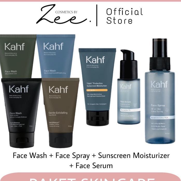 Kahf Paket Face Care | Skincare Pria | Kahf Paket Lengkap