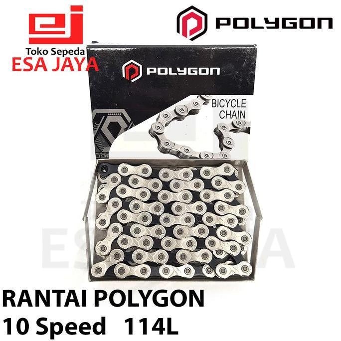 Rantai Polygon 10 Speed 10sp 114L KMC X10 Bicycle Chain Sepeda