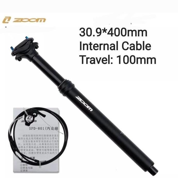 Zoom Dropper Seatpost 30.9 mm Internal cable Seatpost Sepeda