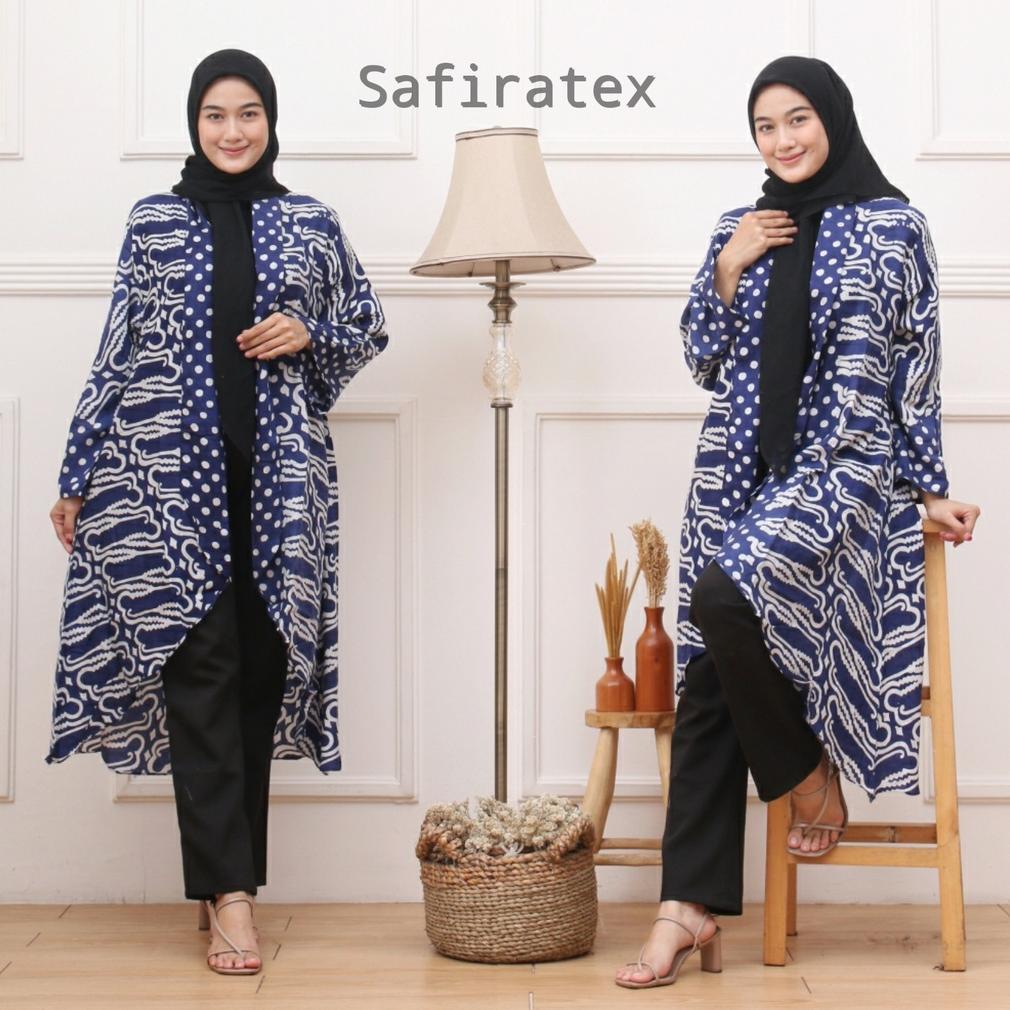 Diskont Outer Blazer Paris Batik Super Premium Longcardy Batik Cap