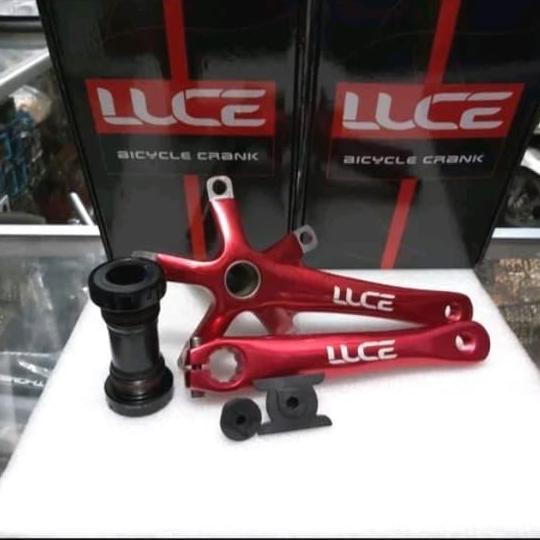 CRANK ARM LUCE HT2 MERAH SEPEDA LIPAT FOLDING BIKE