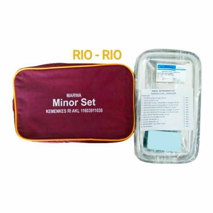 MARWA MINOR SET ALAT KEDOKTERAN 13 ITEM UNTUK BEDAH MINOR KHITAN & JAHIT LUKA  KEMENKES RI AKL 11603