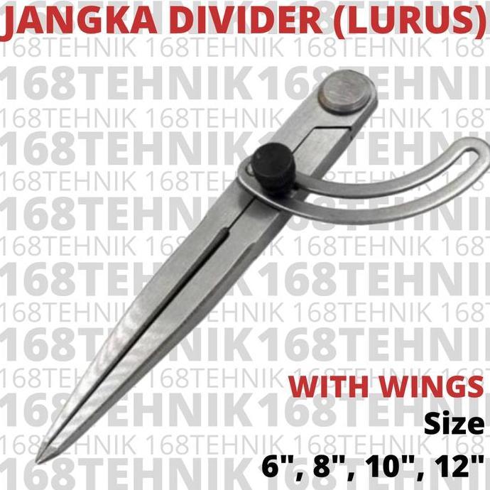Jangka Besi 10" Jangka Lurus Sayap 10 Wing Compass Caliper 10"