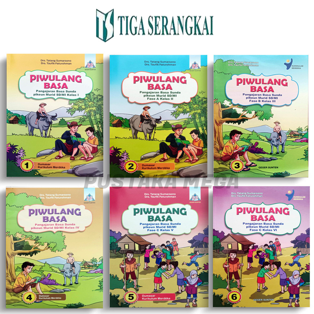 Buku Piwulang Basa Sunda SD/MI Kelas 1 2 3 4 5 6 Kurikulum Merdeka Revisi Terbaru