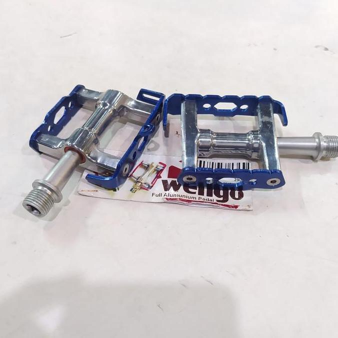 Pedal Wellgo Seal Bearing Alloy Ano Blue Original Pedal Sepeda