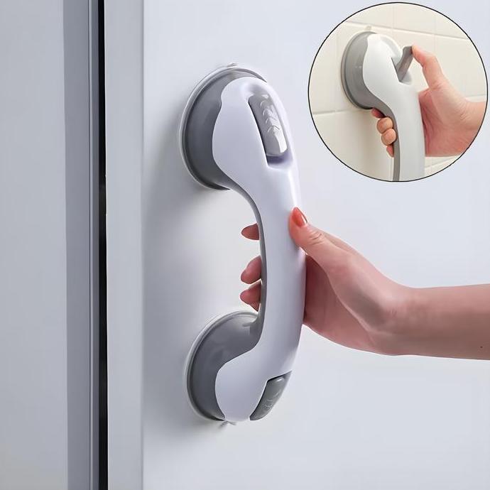 Gagang Plastik Pegangan Tangan Dinding Kamar Mandi Serbaguna Grip Handle Suction Cup