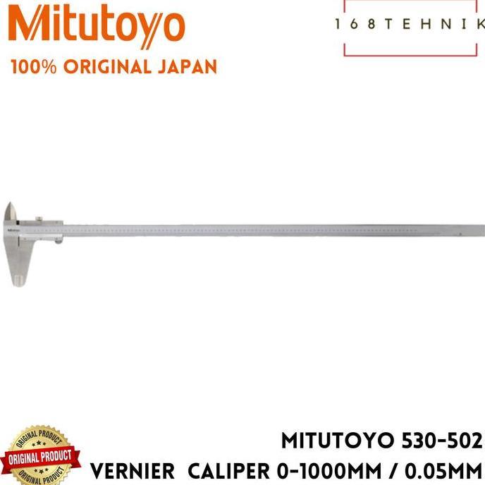 Mitutoyo 530-502 Vernier Caliper 0-1000 Mm / Sikmat 40" / 0.05 Mm Ori