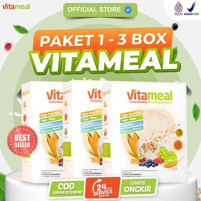 Younme- Colazione- Vitameal 3 Box Sereal Bantu Atasi Diabetes Gula Darah Tidak Stabil Kebas Kesemuta