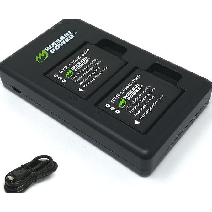 Wasabi Power Battery & Charger KIT for Olympus LI-50B LI50B LI 50B 50C LI-50C LI50C UC-50 UC50 UC 50