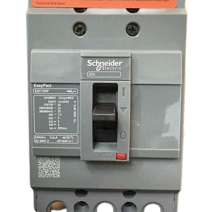 nyomanpauz / MCCB 40A 3Phase Schneider ORI - Easy Pact EZC 100B 40 Ampere 3 Phase Diskon