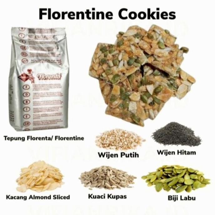 Farina- Tepung Florenta 500 Gr // Tepung Untuk Florentine Cookies // Florenta