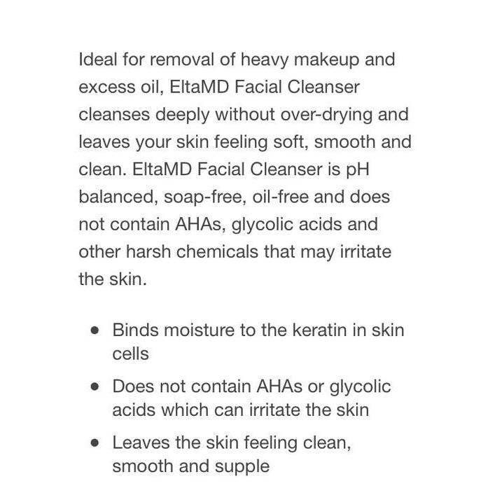 Elta Md Eltamd Foaming Facial Cleanser Ph Balanced Oil Free Deep Clean - Original
