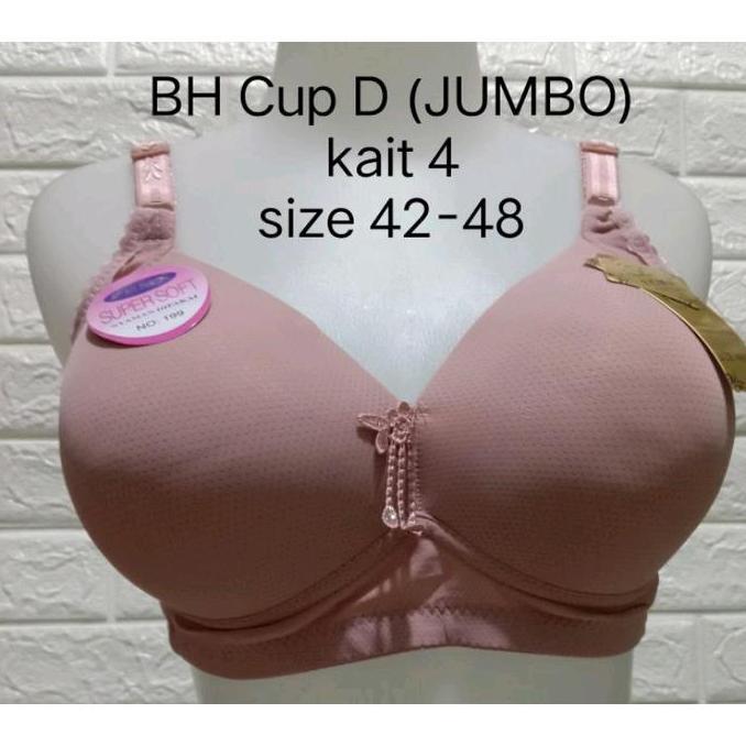 Miez- Bh Fema Jumbo Kotak Polos Isi 2, 3, & 6 Jumbo Bra Fema