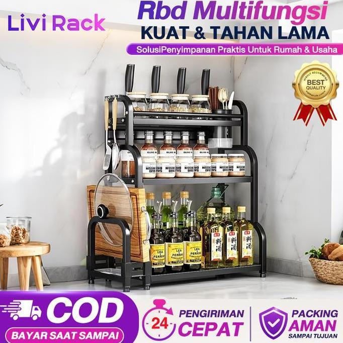 YAALIYA219  - RAK BUMBU DAPUR STAINLESS STEEL RAK BOTOL BUMBU RAK BUMBU RAK PENYIMPANAN BUMBU DAPUR 