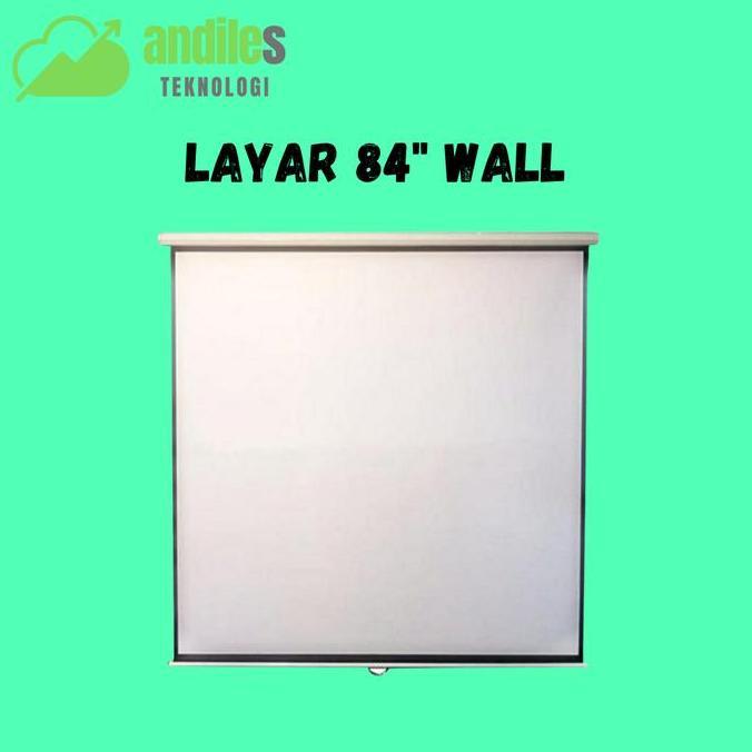 Layar 84" Wall Screen Projector/ Layar Proyektor Utk Benq Infocus