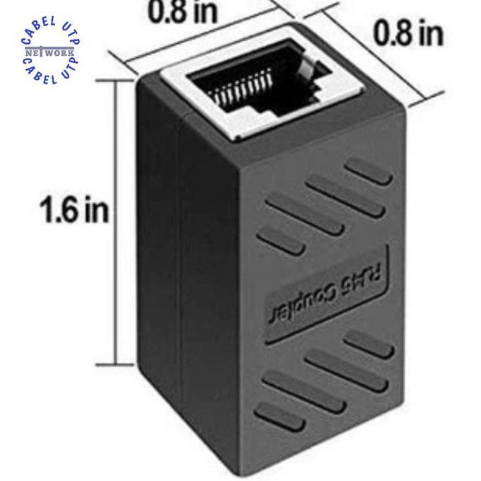 Ready  Barrel RJ45 to RJ45 / Sambungan Kabel Lan RJ45 Female to Female/Coupler Kabel Lan RJ45 to Rj4