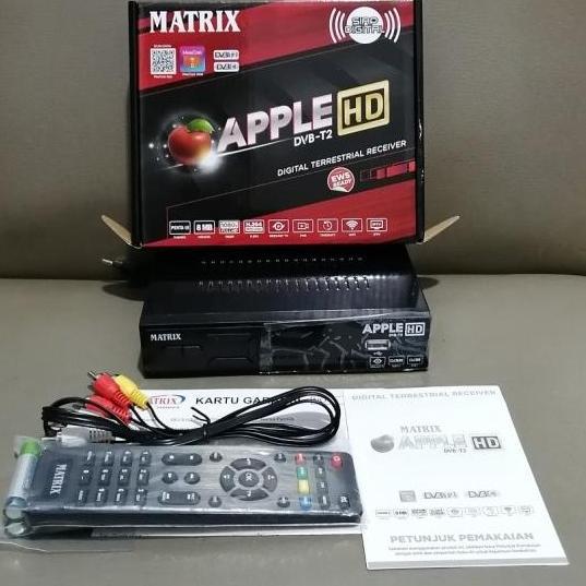 SET TOP BOX DIGITAL/STB DIGITAL TV MATRIX APPLE MERAH HD DVB-T2 ORI
