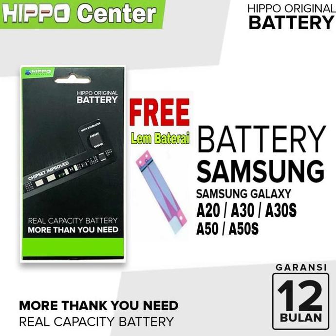 BATERAI HIPPO Compatible SamSung A20 , A30 , A30S , A50 , A50S Baterai Samsung