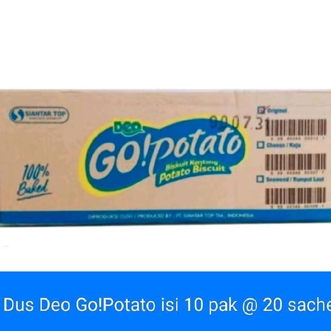 Biskuit Deo Go!Potato 1 Dus Isi 10 Pak @ 20 Sachet